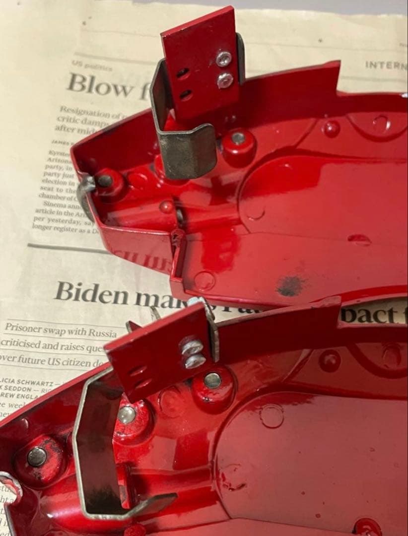 アルファード 30系 ロゴ入り キャリパーカバー レッド 前後一式セット