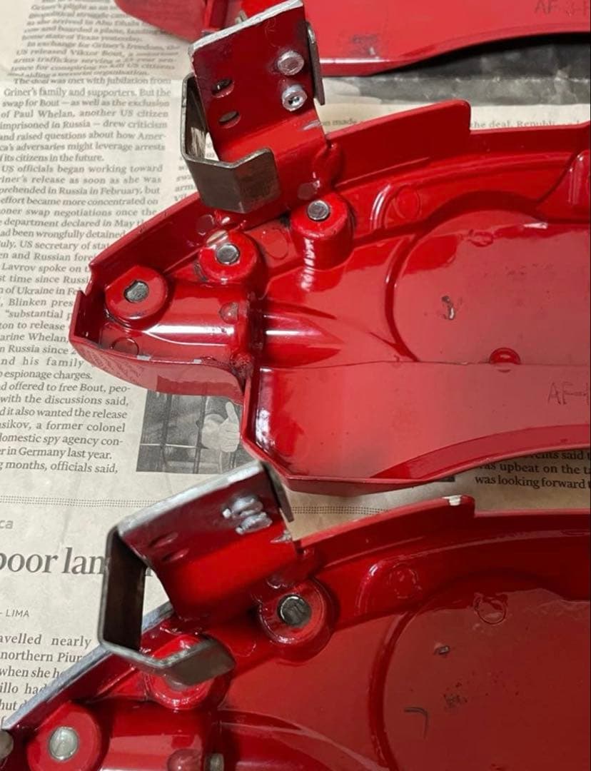 アルファード 30系 ロゴ入り キャリパーカバー レッド 前後一式セット