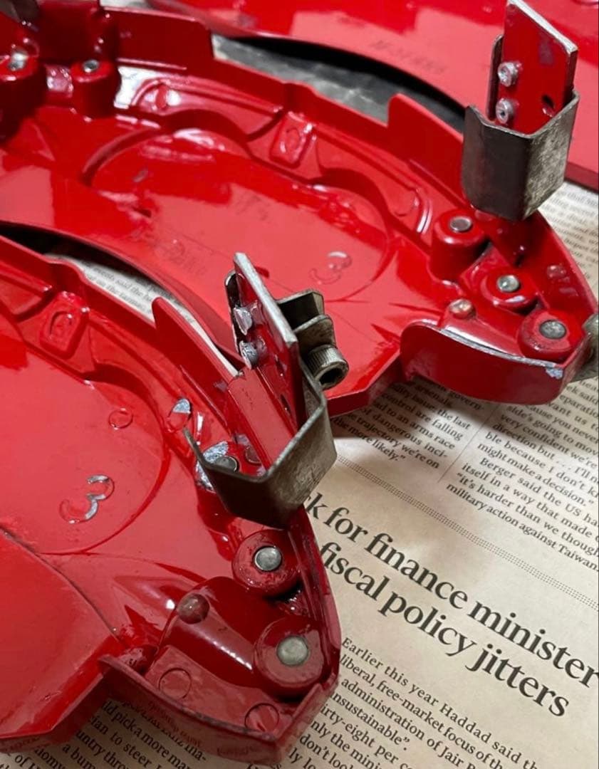 アルファード 30系 ロゴ入り キャリパーカバー レッド 前後一式セット