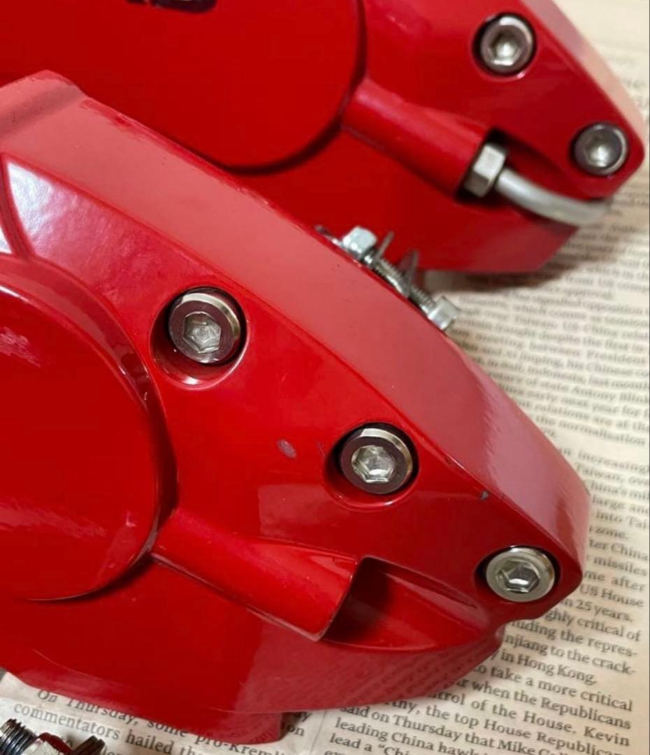 アルファード 30系 ロゴ入り キャリパーカバー レッド 前後一式セット