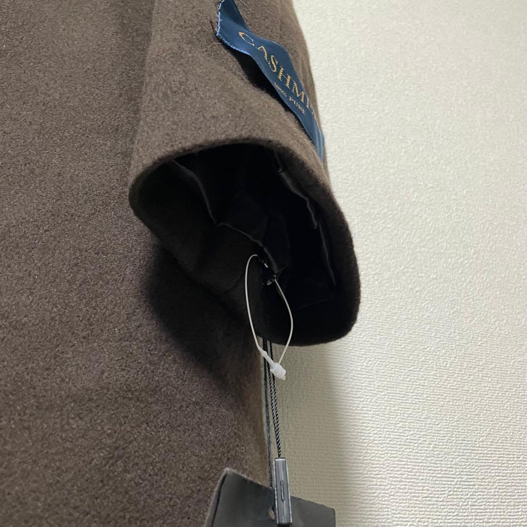 【極上の肌触り】ファーロングコート カシミヤ100 ミンク タグ付き Aライン