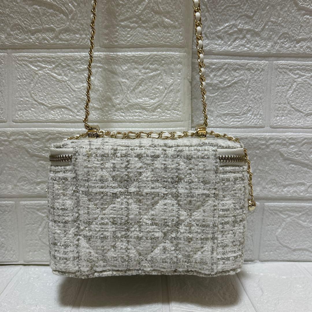 CHANELノベルティ ショルダーバッグ バニティ ツイード