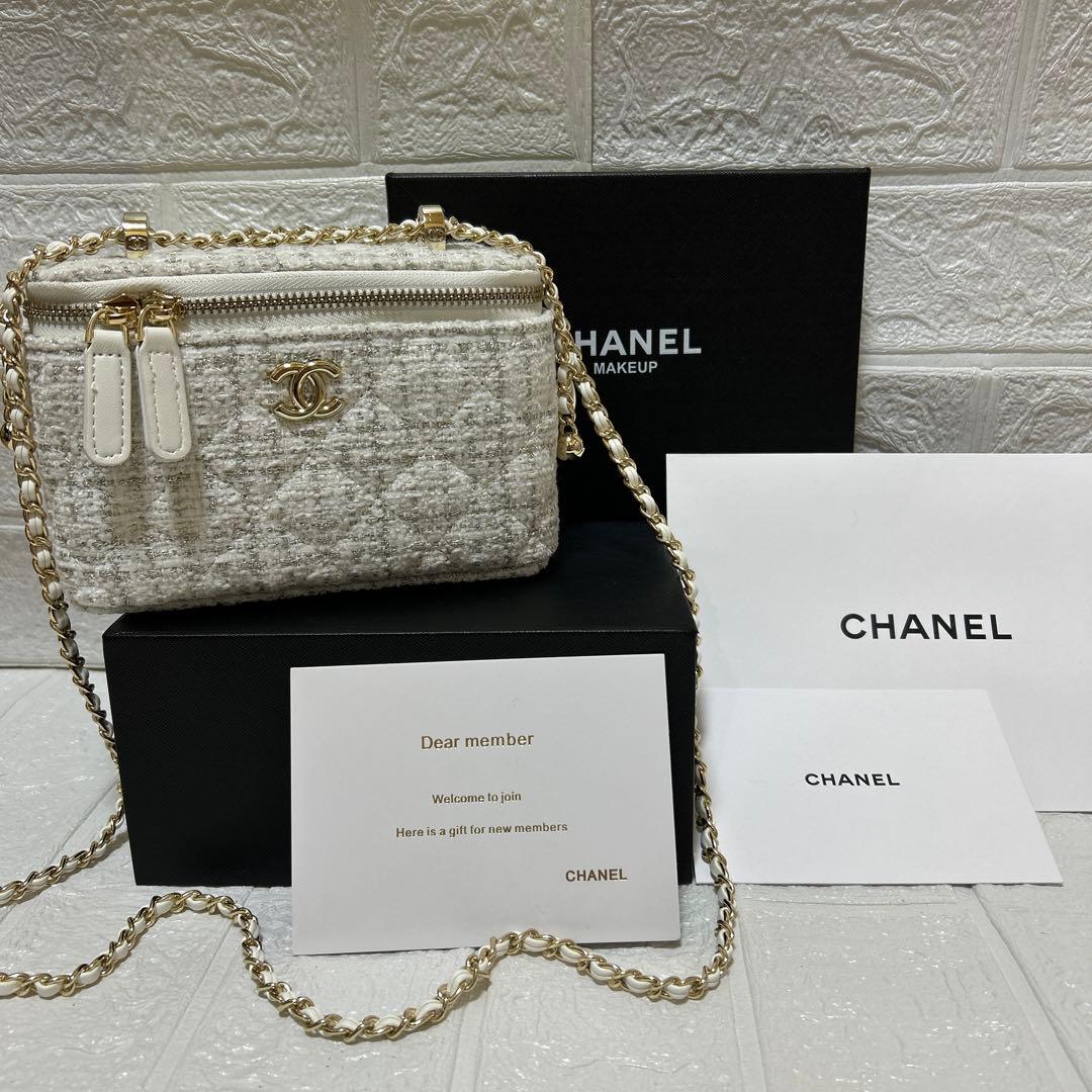 CHANELノベルティ ショルダーバッグ バニティ ツイード