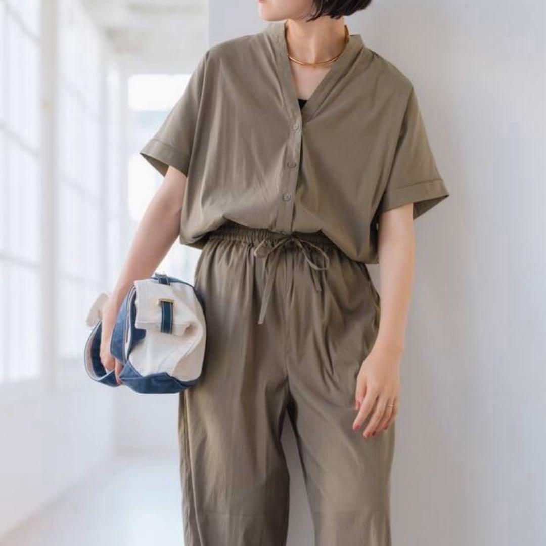 スピックアンドスパン 25SS フィブリルオールインワン つなぎ