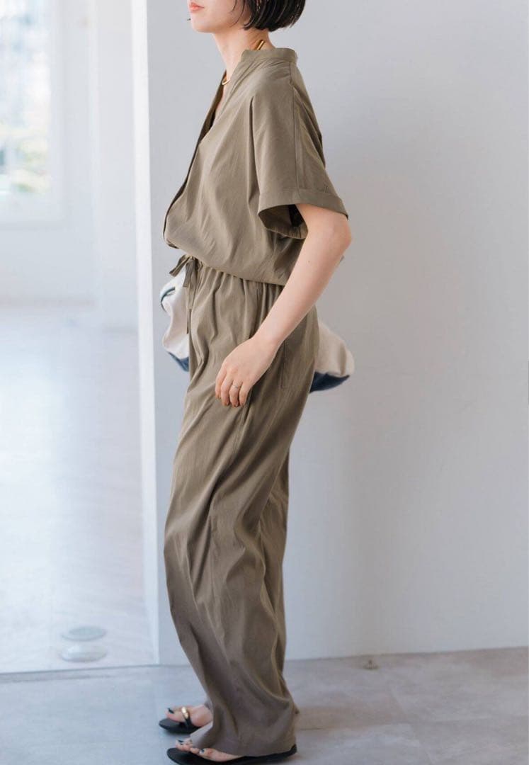 スピックアンドスパン 25SS フィブリルオールインワン つなぎ