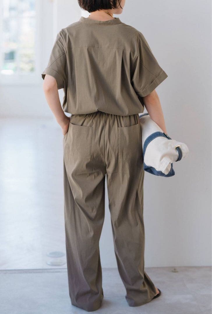 スピックアンドスパン 25SS フィブリルオールインワン つなぎ