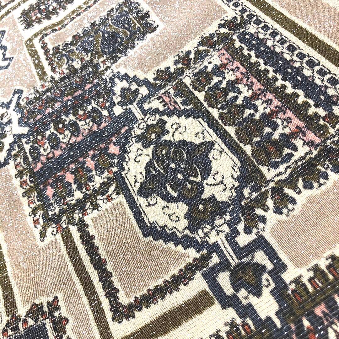 TIME SALE❤️アンティーク　正絹　マジョリカお召し　プリンセスゴシック￼