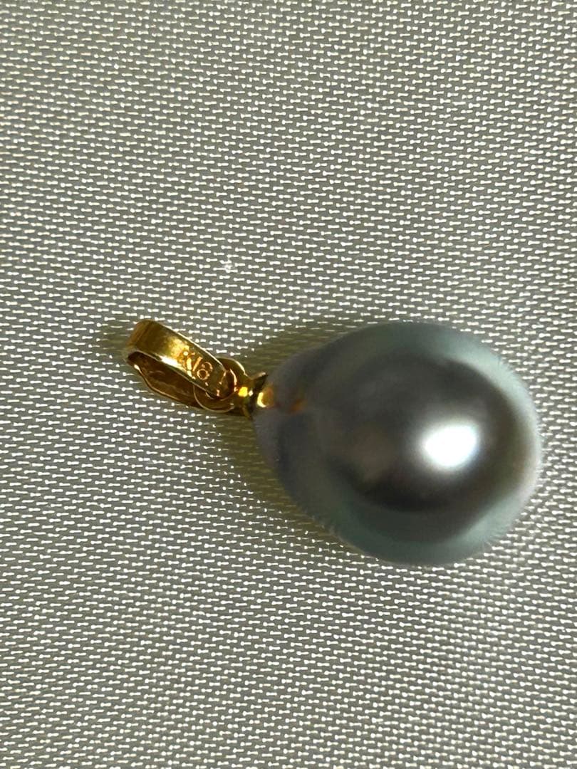 タヒチ黒蝶真珠k18ペンダントトップ