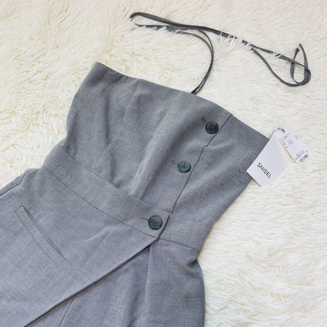 snidel スナイデル ベアオールインワン グレー サイズ0