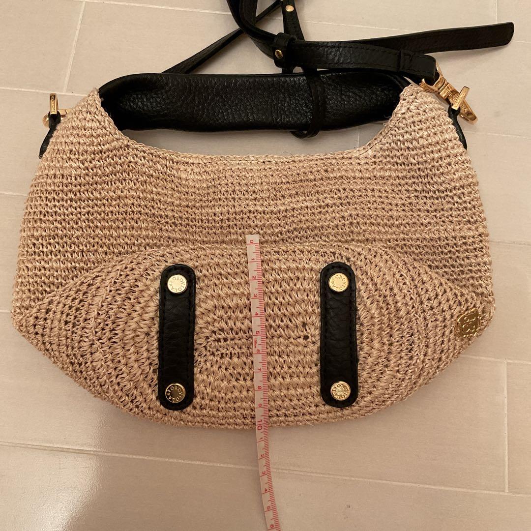 美品、ヴィオラドーロ、VIOLAd’ORO、ハンド、ショルダーバッグ、カゴバッグ