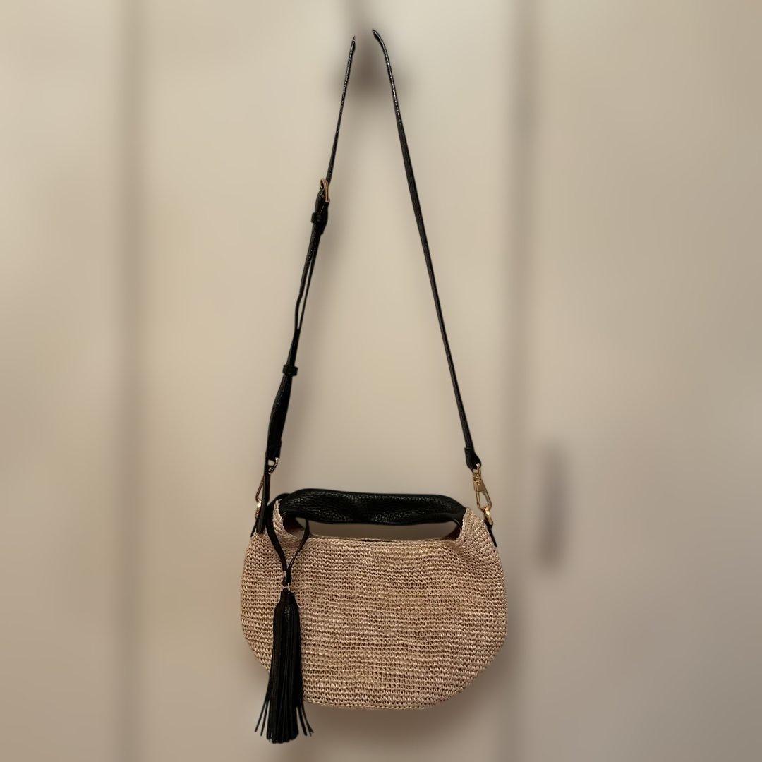 美品、ヴィオラドーロ、VIOLAd’ORO、ハンド、ショルダーバッグ、カゴバッグ