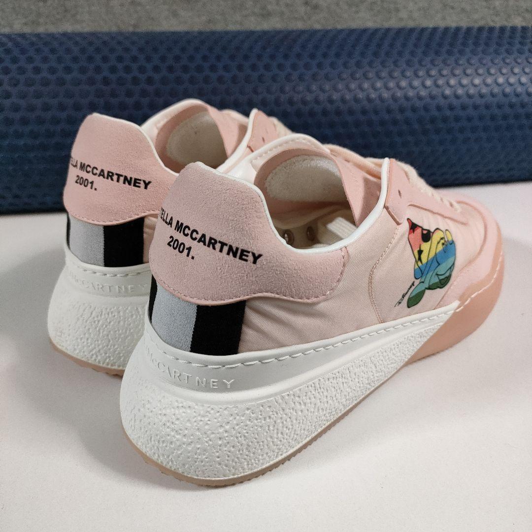 37希少※ディズニー　ミッキー　✕コラボステラマッカートニーループ厚底スニーカー