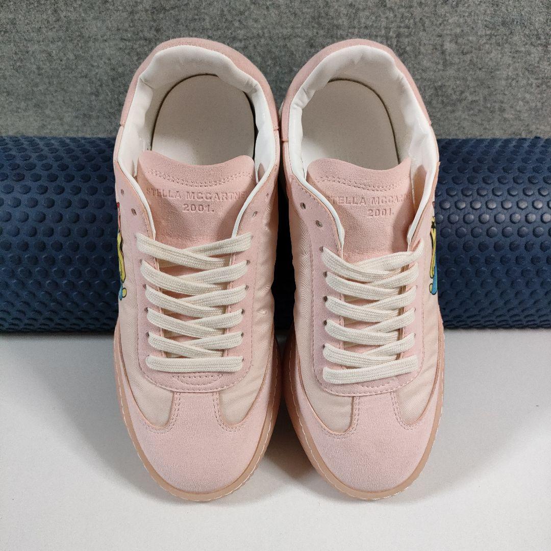 37希少※ディズニー　ミッキー　✕コラボステラマッカートニーループ厚底スニーカー