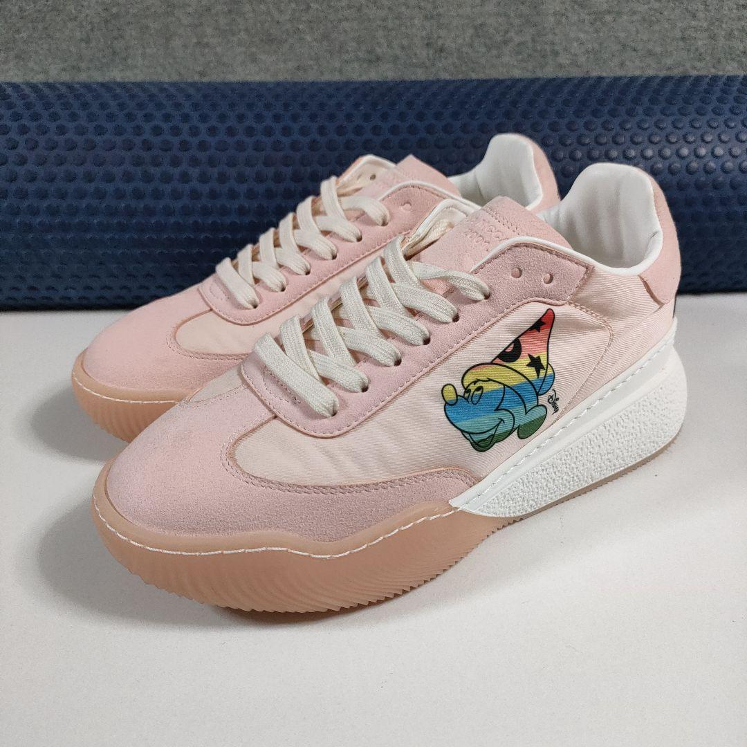 37希少※ディズニー　ミッキー　✕コラボステラマッカートニーループ厚底スニーカー