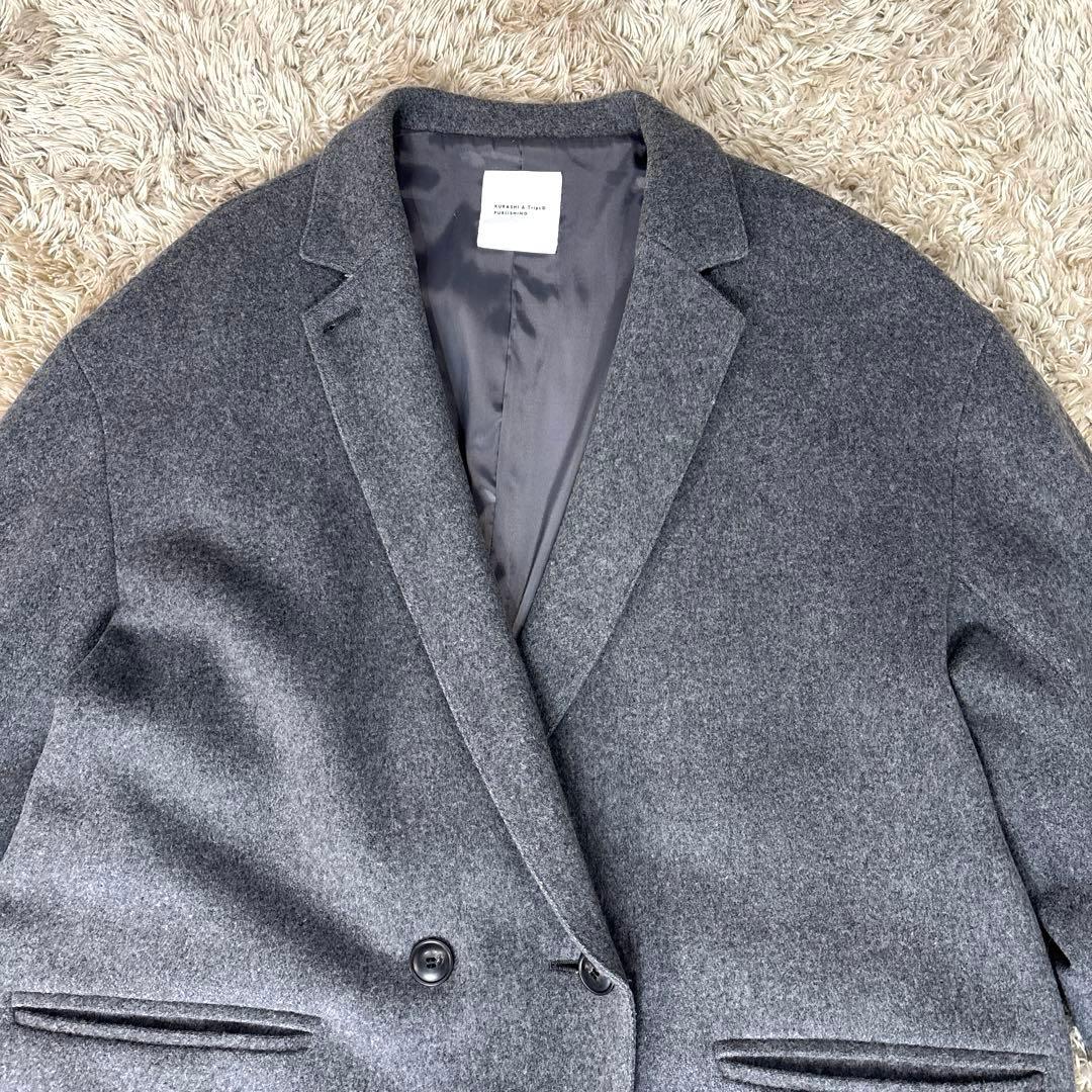 「冬のお出かけも私らしく」3WAYアレンジ襟のかろやかチェスターコート　グレー