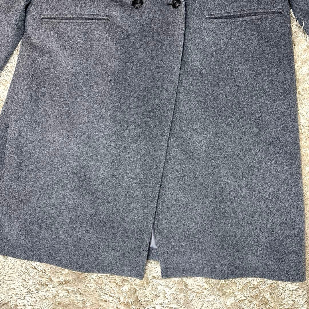 「冬のお出かけも私らしく」3WAYアレンジ襟のかろやかチェスターコート　グレー