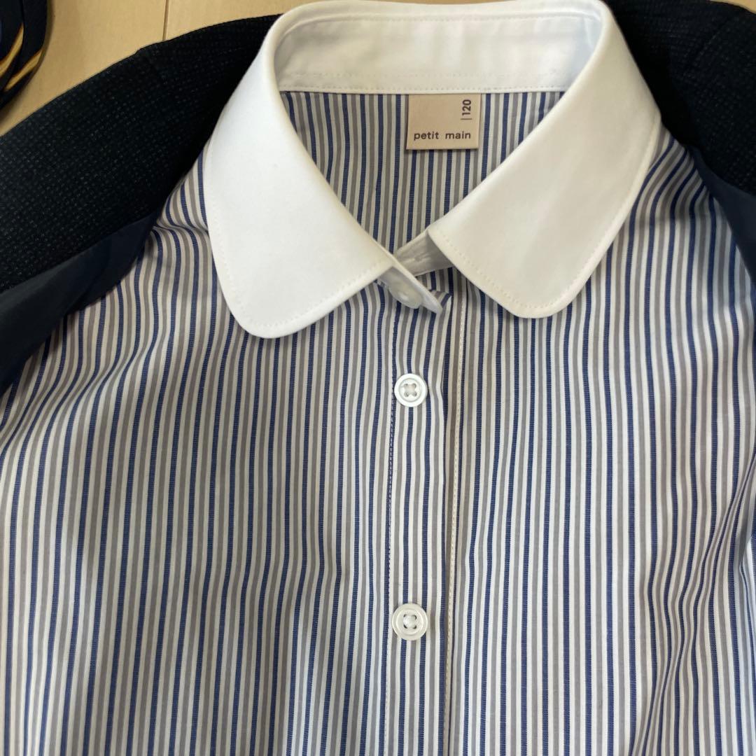 プティマイン(petit main)チャコールJK+ショートパンツセット