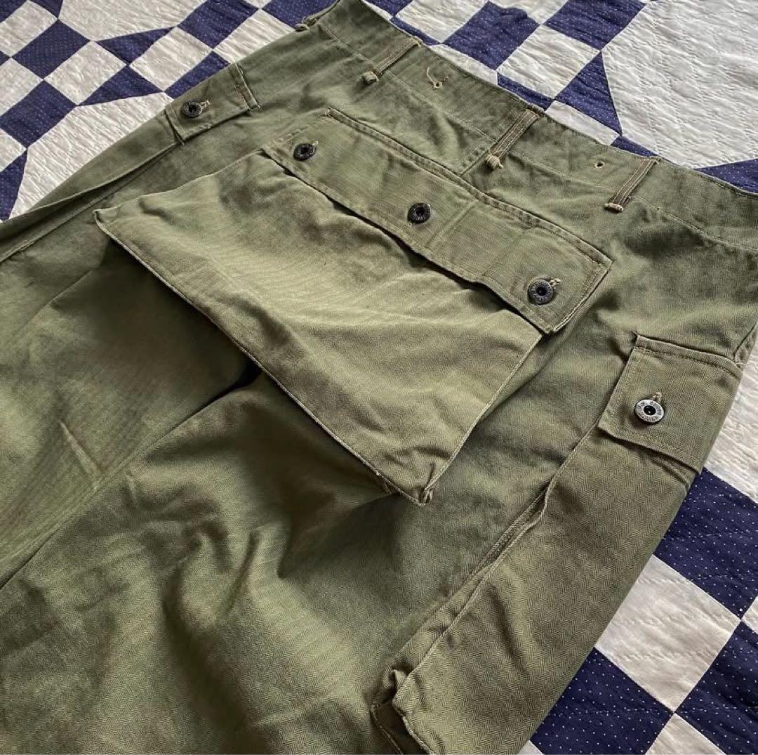 【極美品】40s USMC M-44 モンキーパンツ ミリタリー パンツ