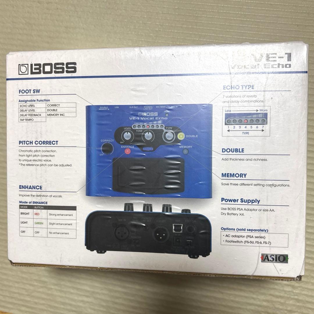 ボーカルエフェクター　boss ve-1 vocal echo