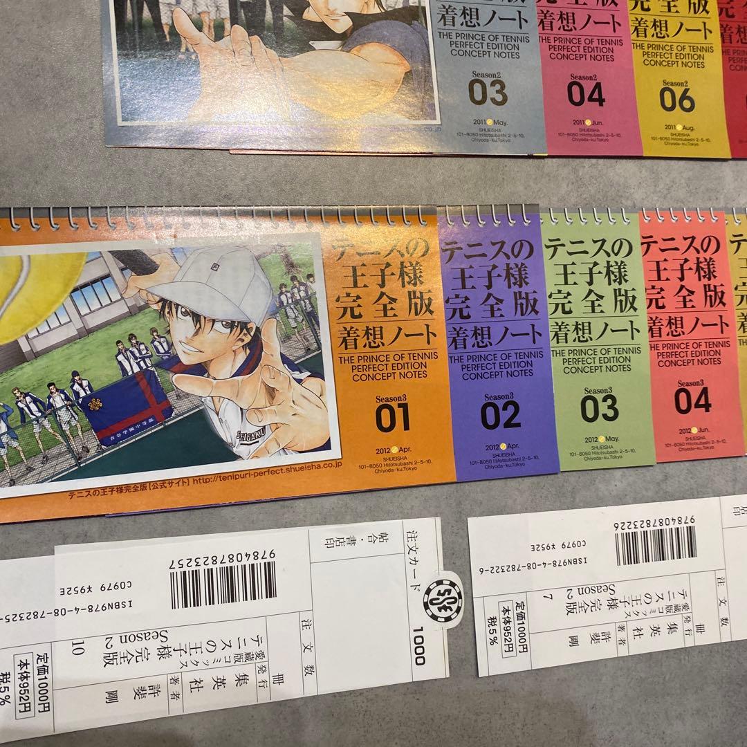 テニスの王子様　完全版　全36巻　着想ノート25枚