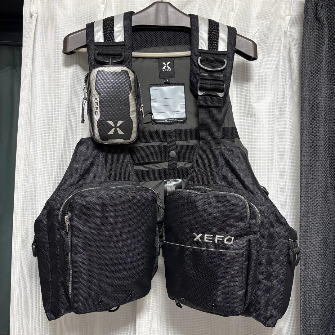 xefo ウェーディングベスト　フローティングベスト　廃盤　使用少　美品　黒