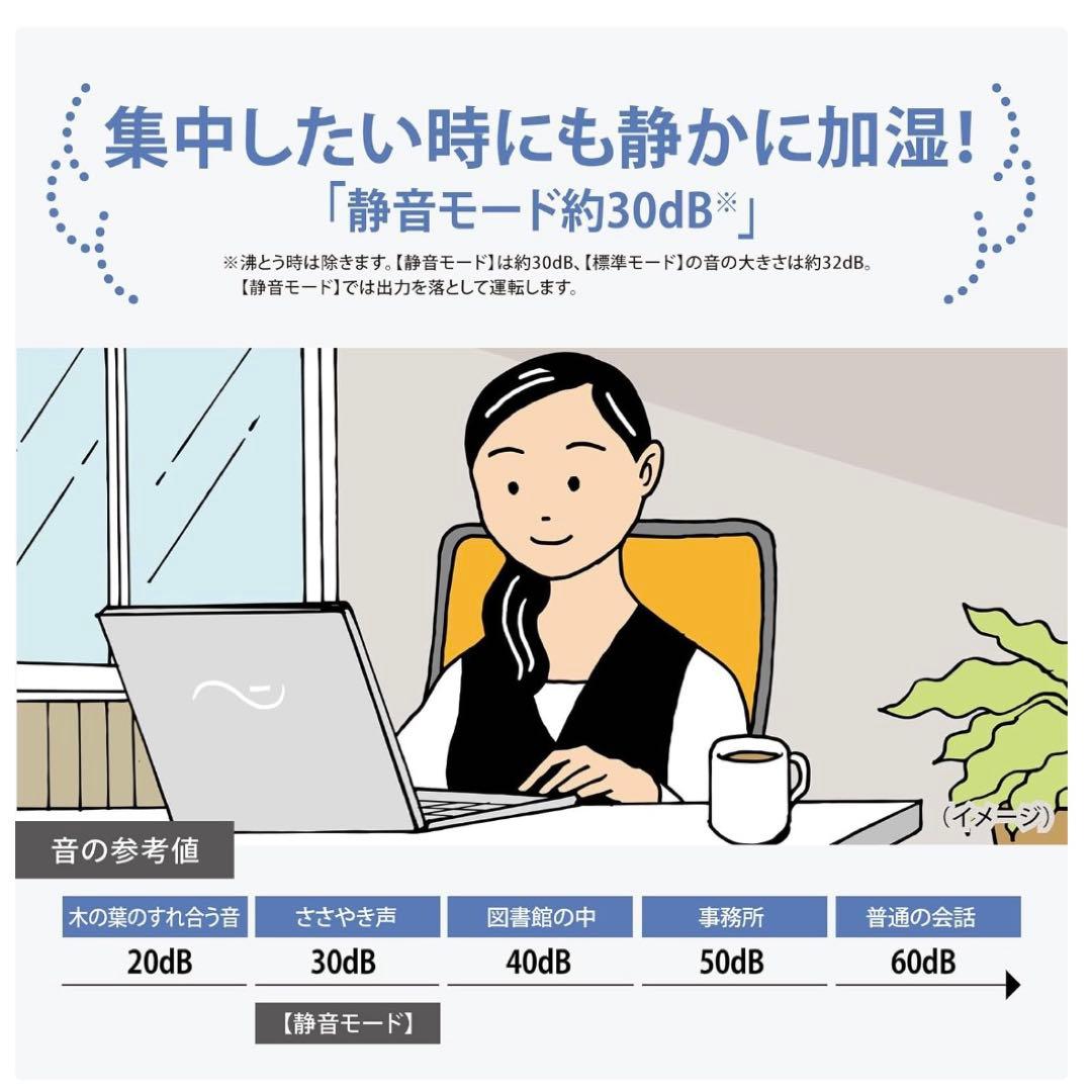 象印 EE-MA20-WA オフホワイト スチーム式加湿器