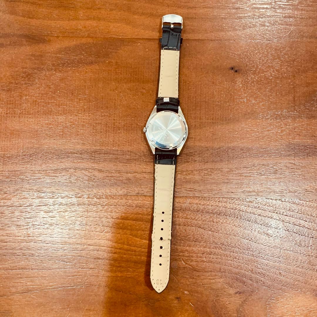 SEIKO 自動巻き ステンレススチール レザーベルト