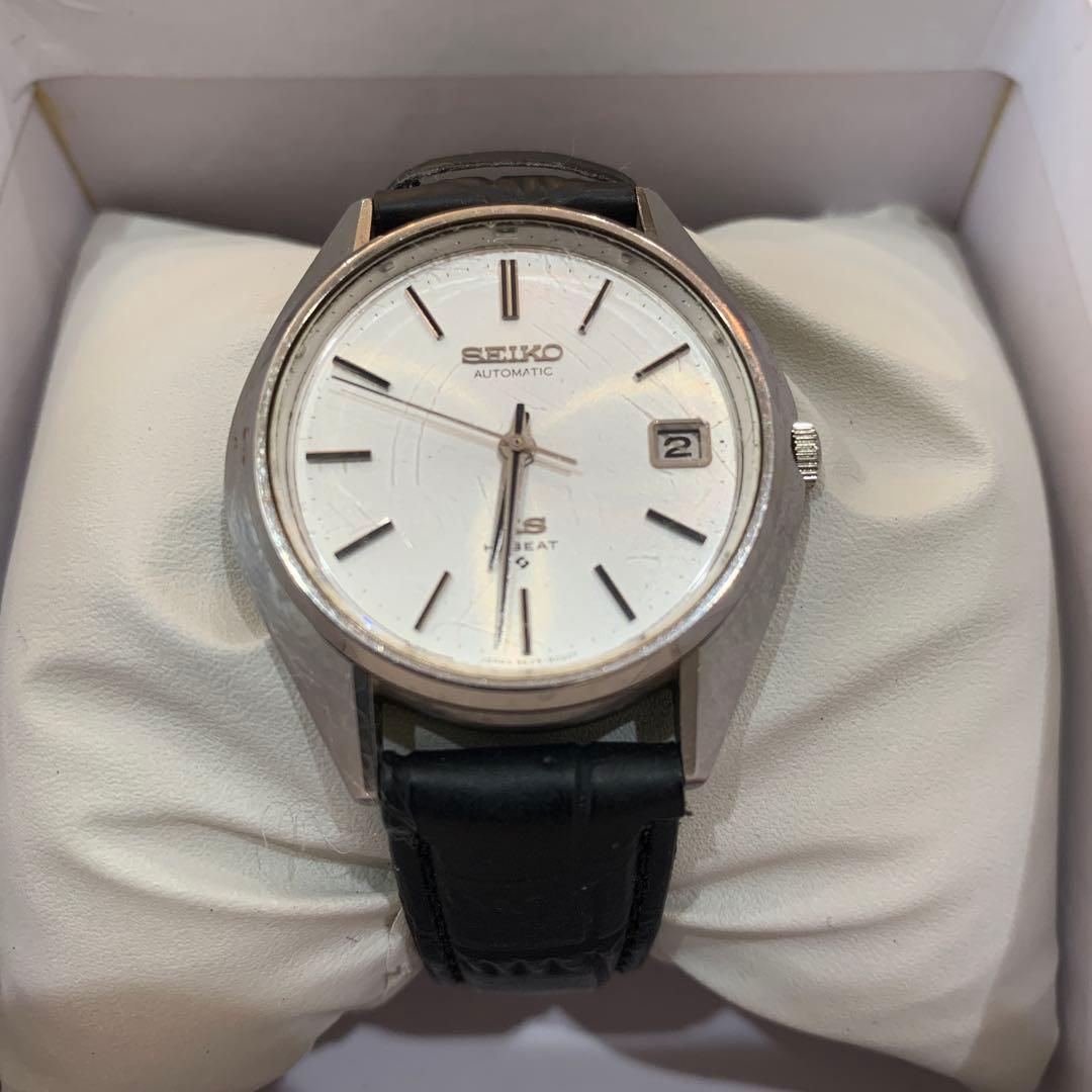 SEIKO 自動巻き ステンレススチール レザーベルト