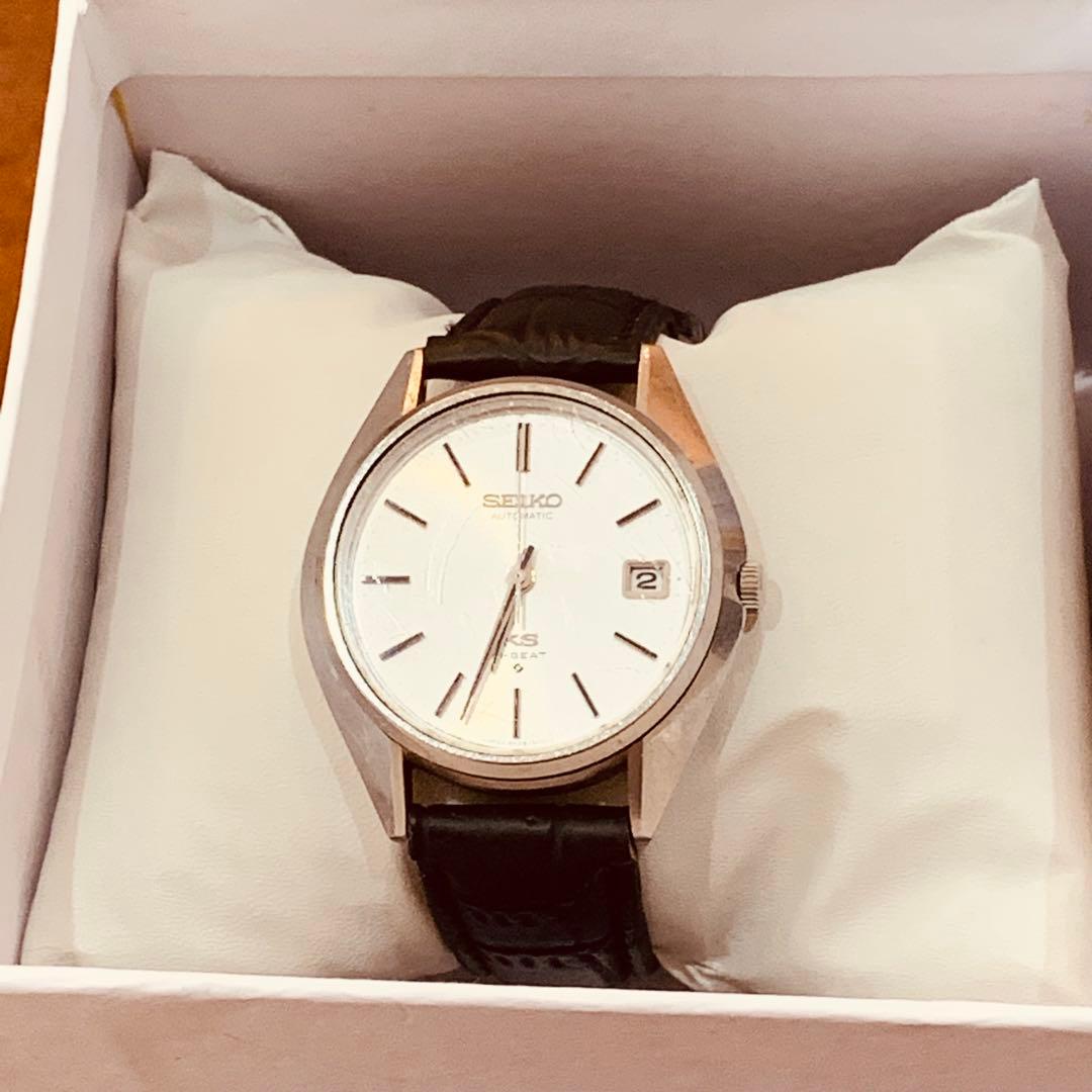 SEIKO 自動巻き ステンレススチール レザーベルト