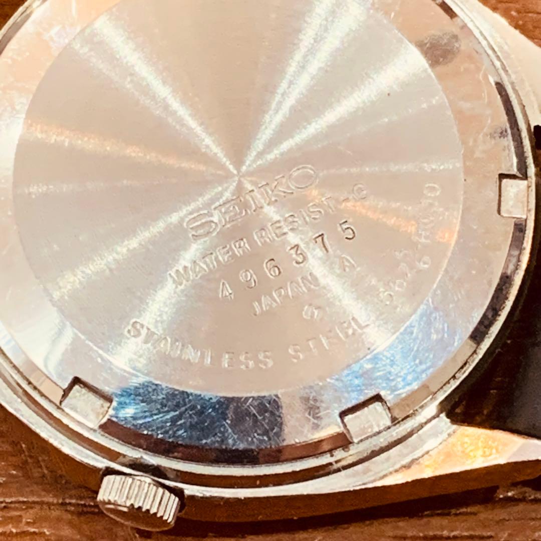 SEIKO 自動巻き ステンレススチール レザーベルト