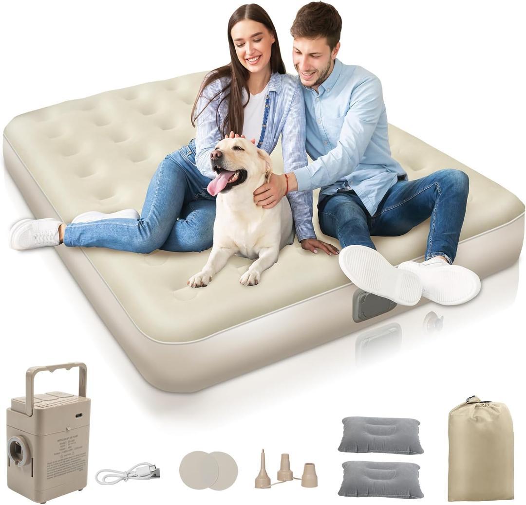 2個セット　ベッド エアマット 電動ベッド エアーベッド　ダブル　車載　キャンプ