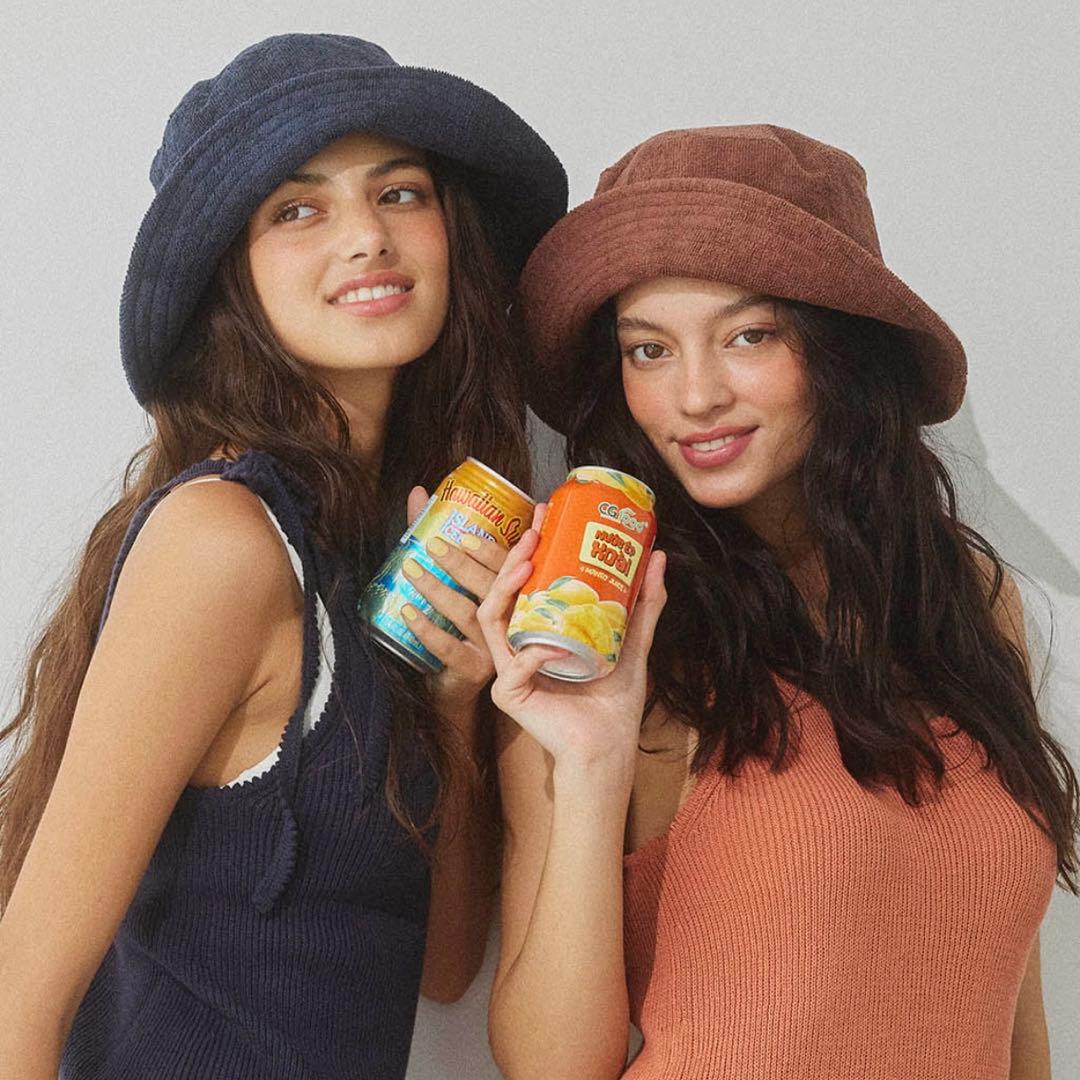 【新品タグ付】ALEXIASTAM Terry Bucket Hat Navy