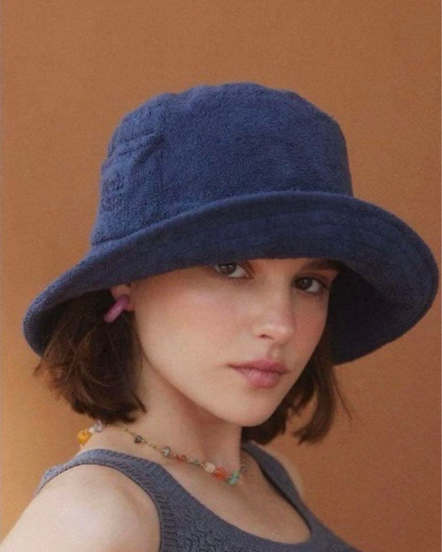 【新品タグ付】ALEXIASTAM Terry Bucket Hat Navy