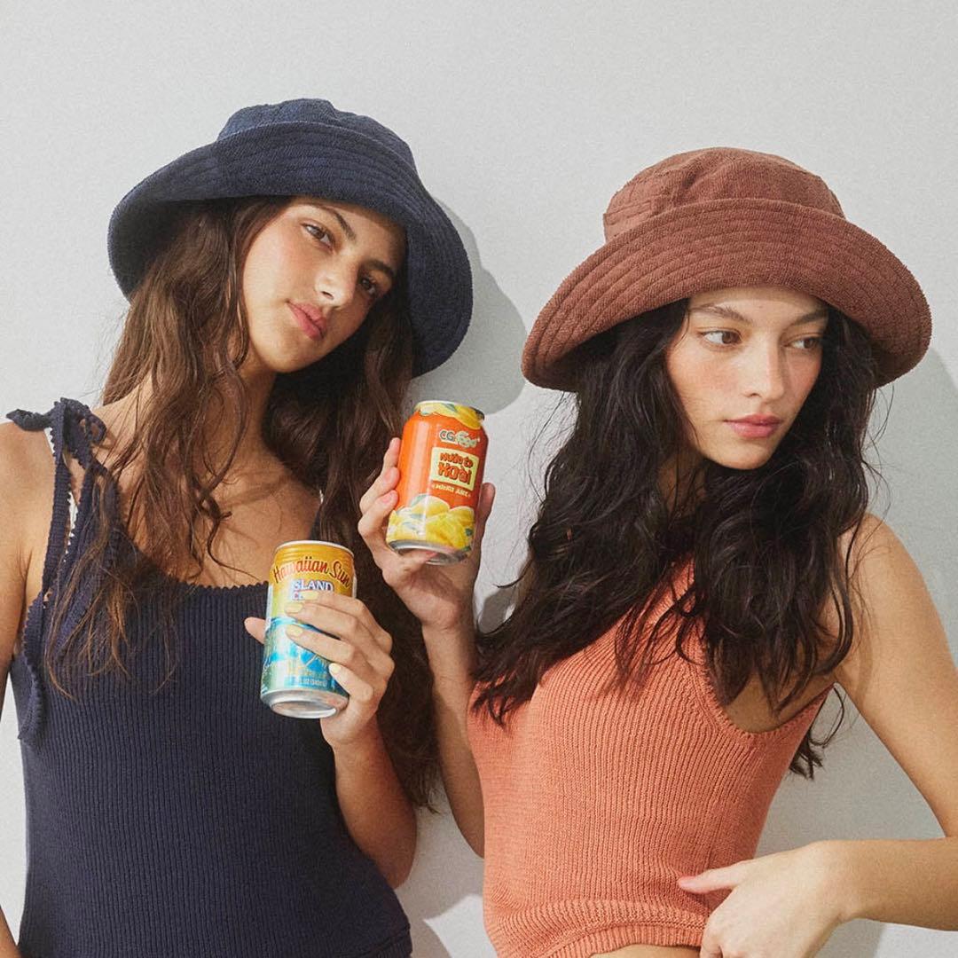 【新品タグ付】ALEXIASTAM Terry Bucket Hat Navy