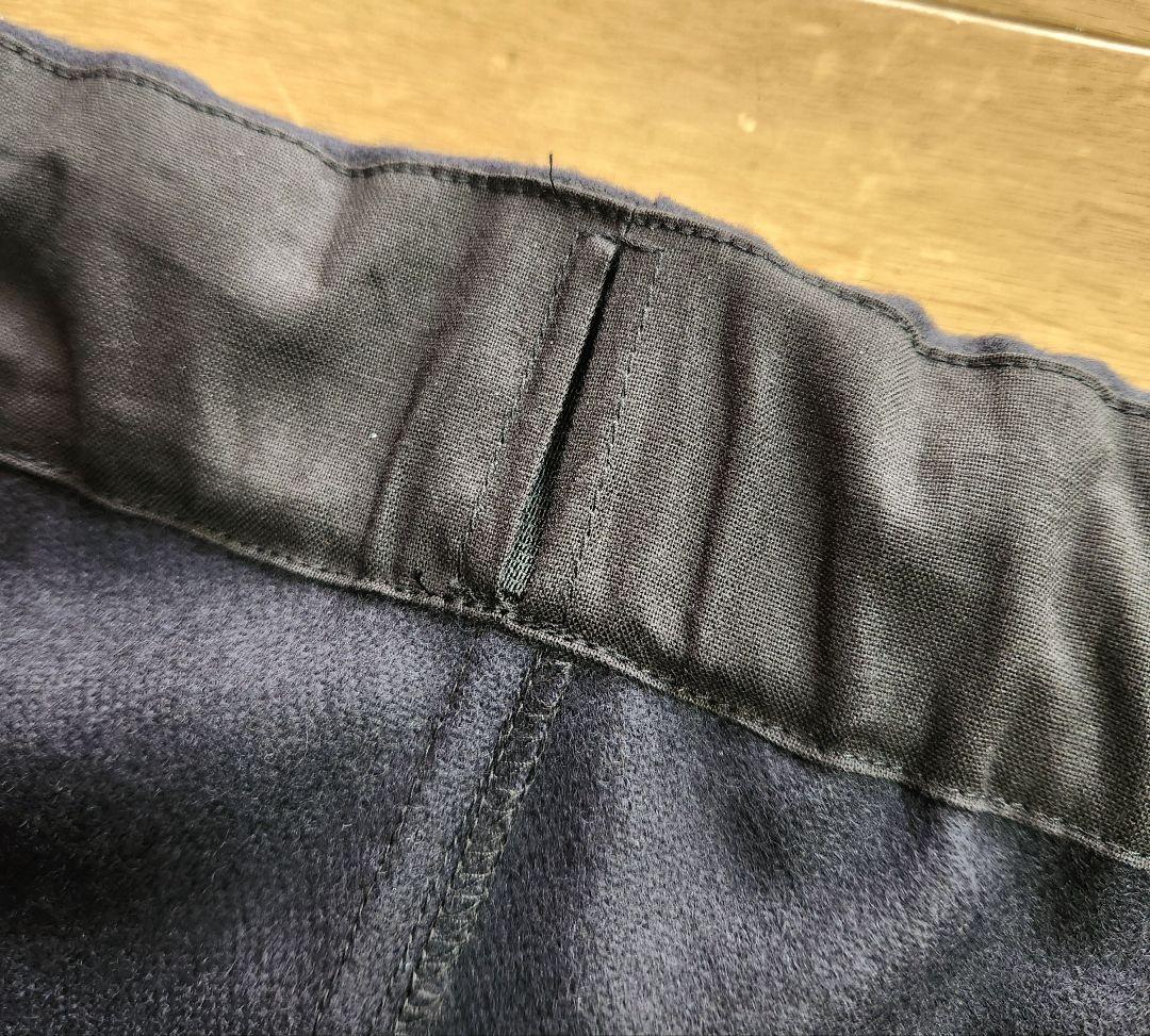 しまちんバルーンパンツ　圧縮ウール　黒