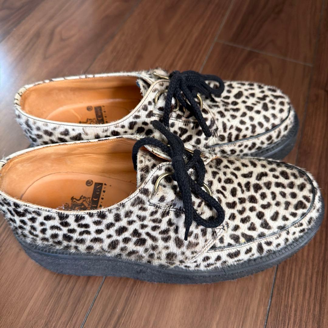 E COX（ジョージコックス）ハラコUK７　レオパード　豹柄　26