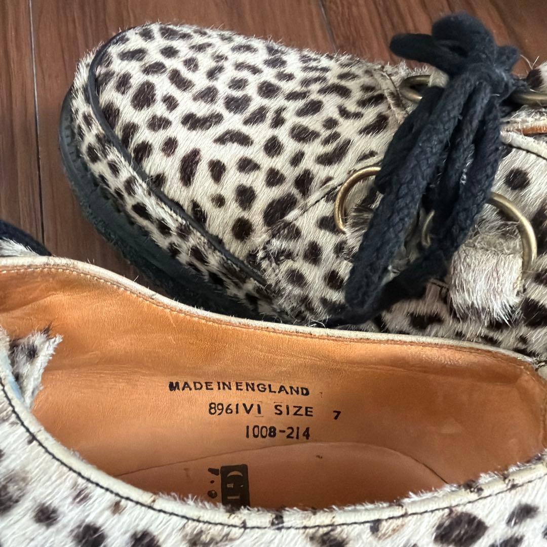 E COX（ジョージコックス）ハラコUK７　レオパード　豹柄　26