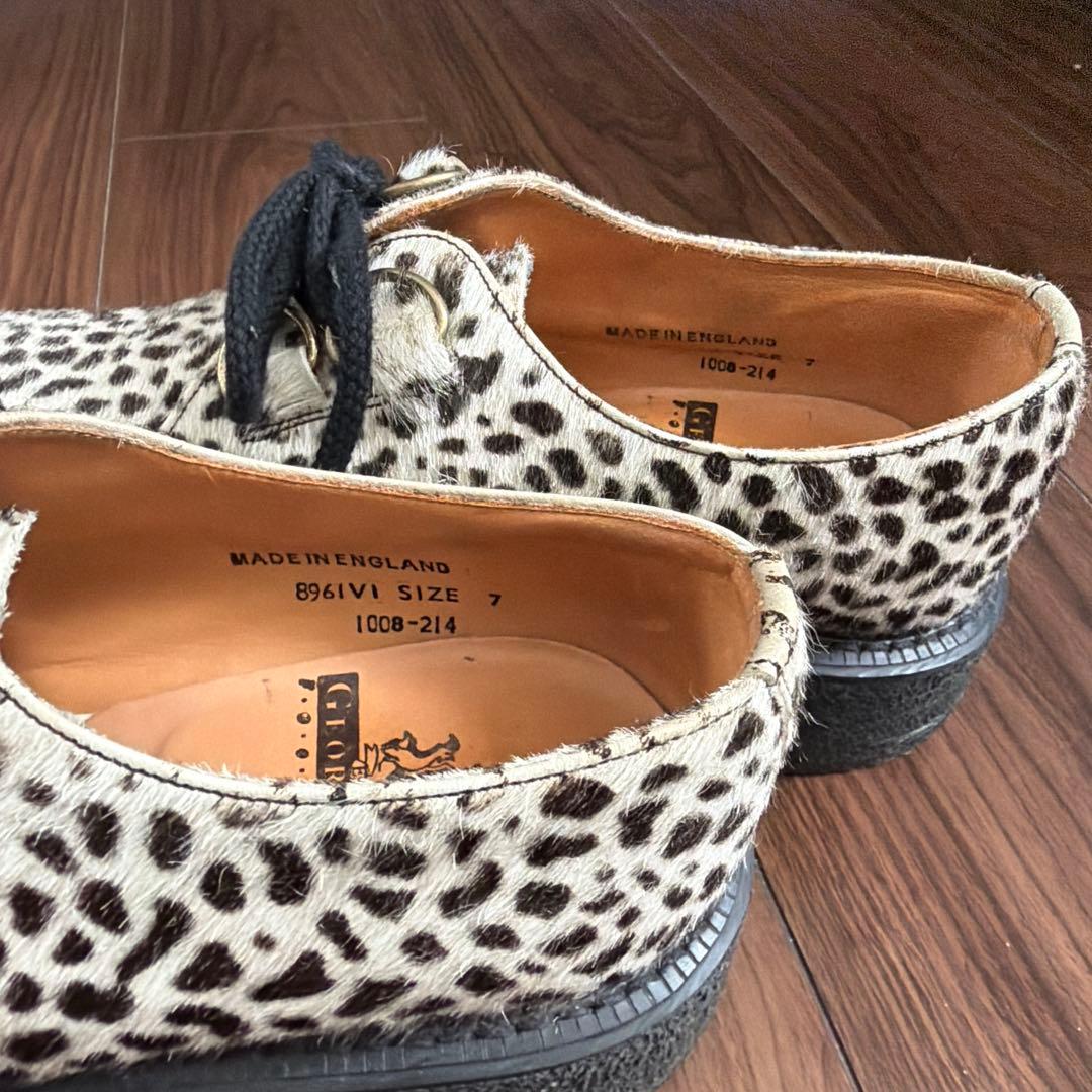 E COX（ジョージコックス）ハラコUK７　レオパード　豹柄　26