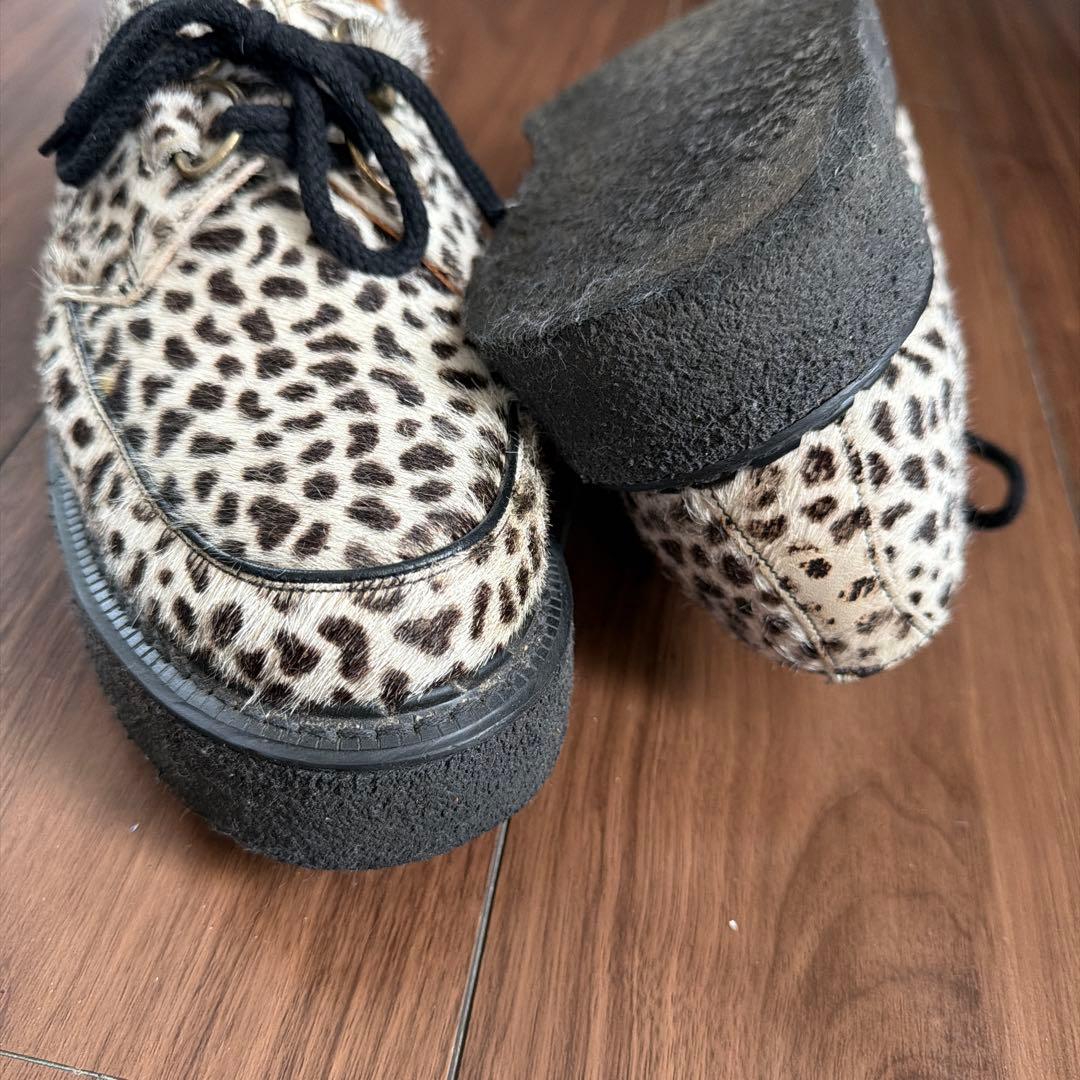 E COX（ジョージコックス）ハラコUK７　レオパード　豹柄　26