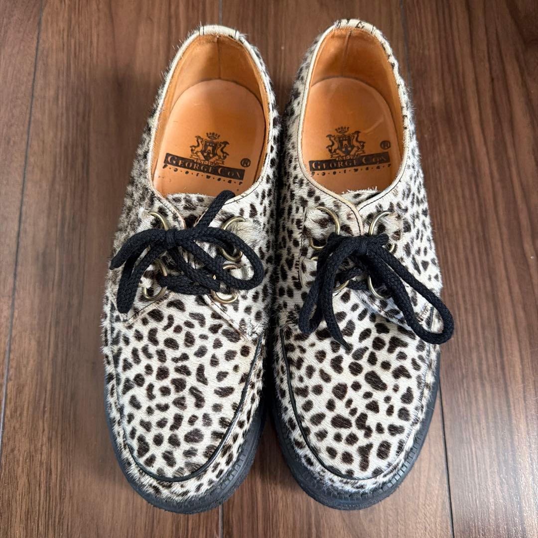 E COX（ジョージコックス）ハラコUK７　レオパード　豹柄　26