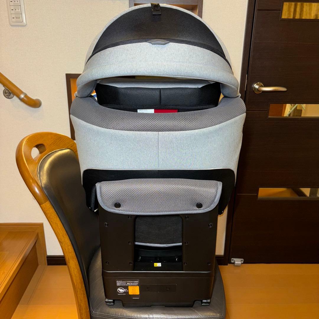 Aprica クルリラ チャイルドシート 新生児 ISOFIX グレー