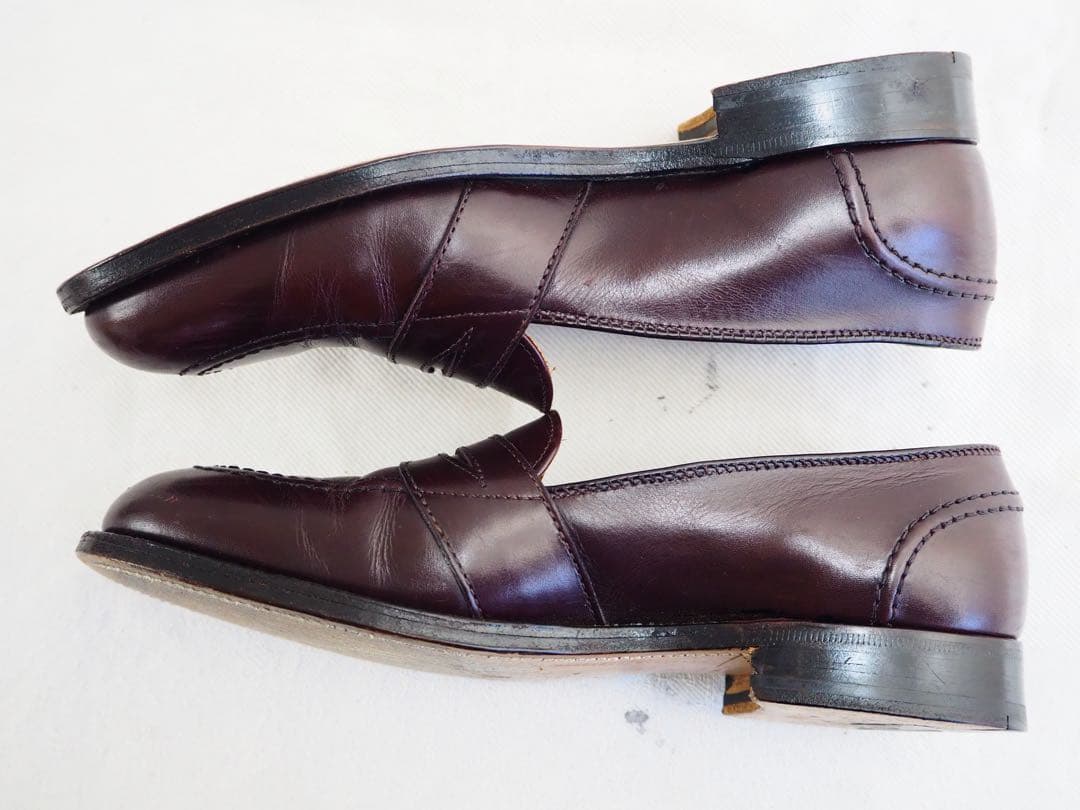 靴 Alden 683 Burgundy Full Strap Slip-On