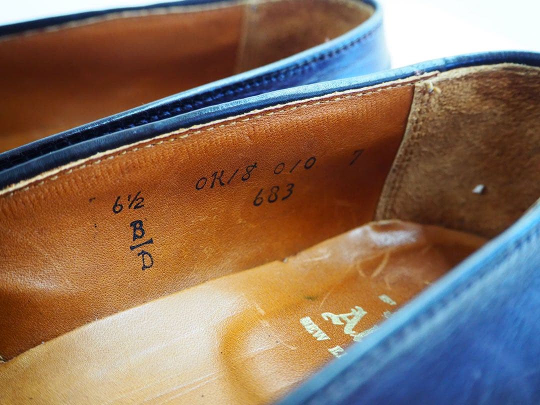 靴 Alden 683 Burgundy Full Strap Slip-On