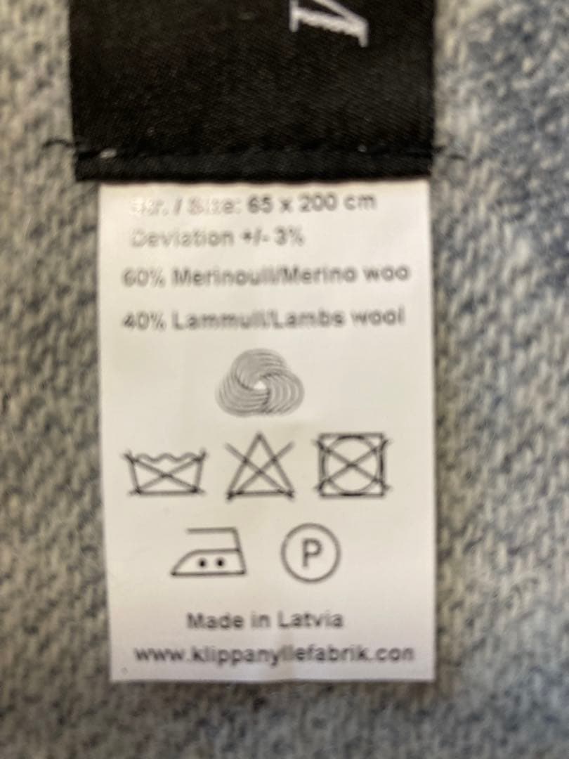 新品　ミナペルホネン×KLIIPPAN ウールストール choucho