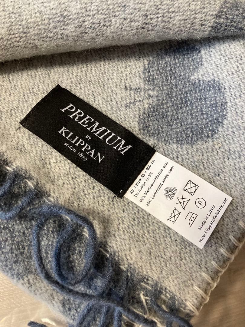 新品　ミナペルホネン×KLIIPPAN ウールストール choucho