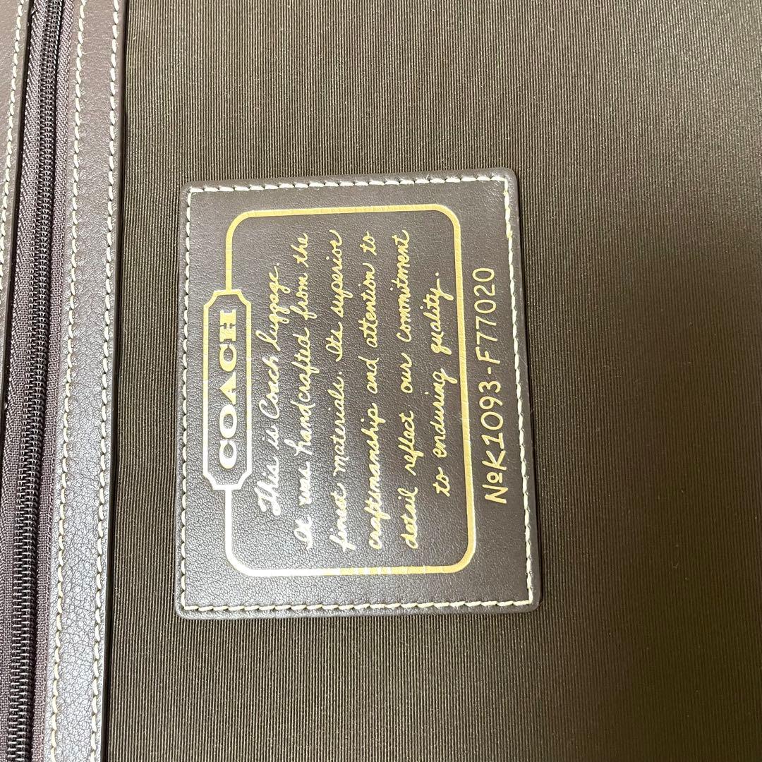 極美品✨COACH キャリーケース 旅行カバン シグネチャー キャンバス 茶