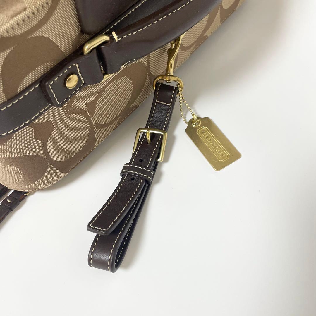 極美品✨COACH キャリーケース 旅行カバン シグネチャー キャンバス 茶