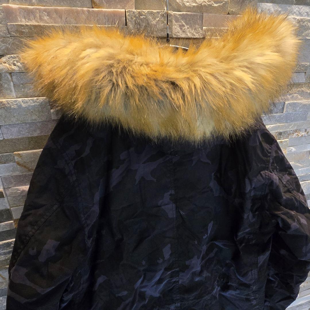 AVIREX　アヴィレックス　モッズコート　N3-B　迷彩　ファー　XL