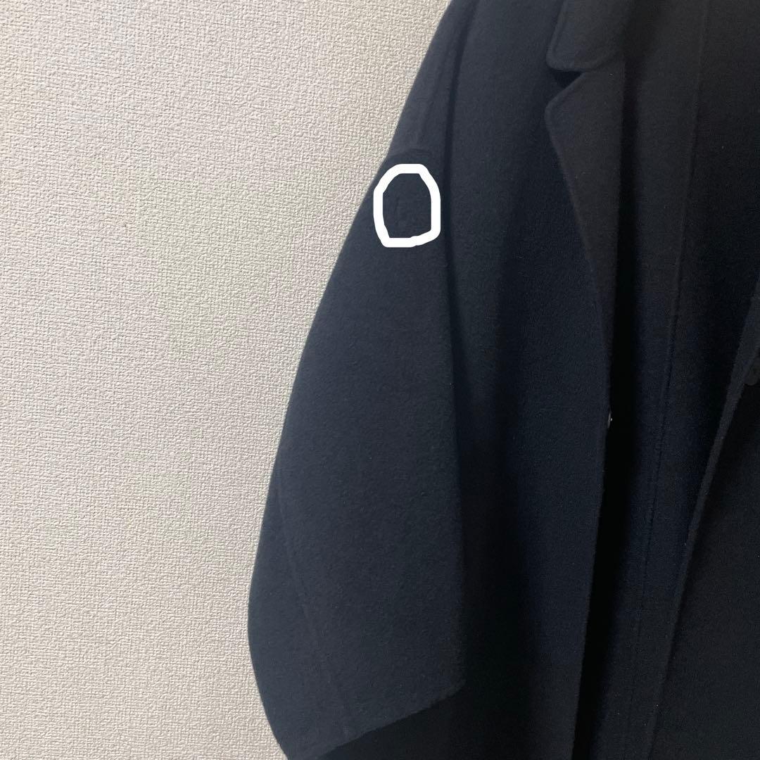 ウールアンゴラリバーコート　ブラック