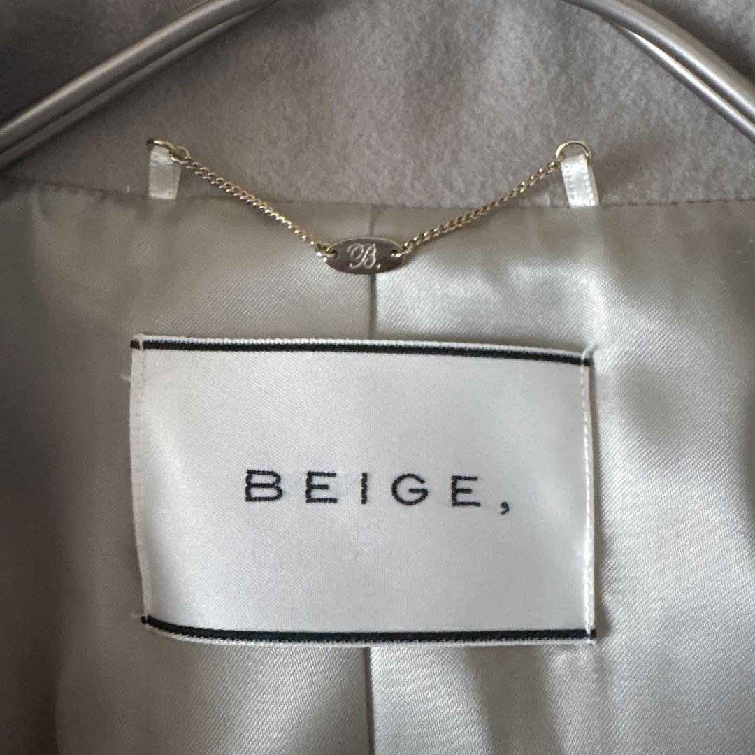 BEIGE, ウールカシミヤ混 チェスターコート グレー 4 ゆったり